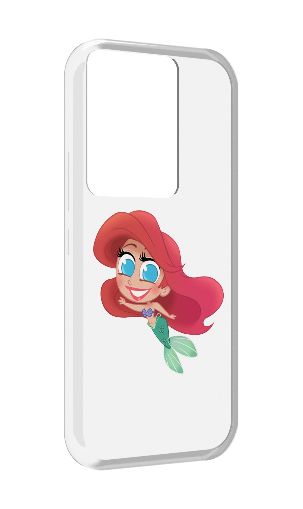 

Чехол MyPads русалка-мулатка для Itel Vision 3 Plus / Itel P38 Pro, Прозрачный, Tocco