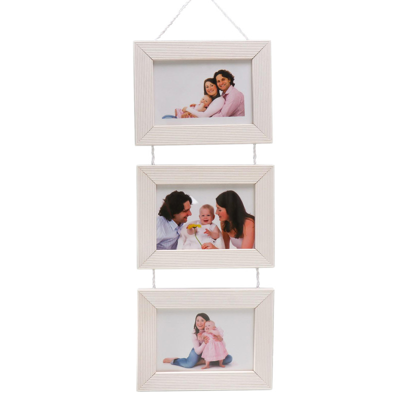 

Фоторамка на 3 фото 10х15 подвесная 5N белая (пластиковый экран) 2512353