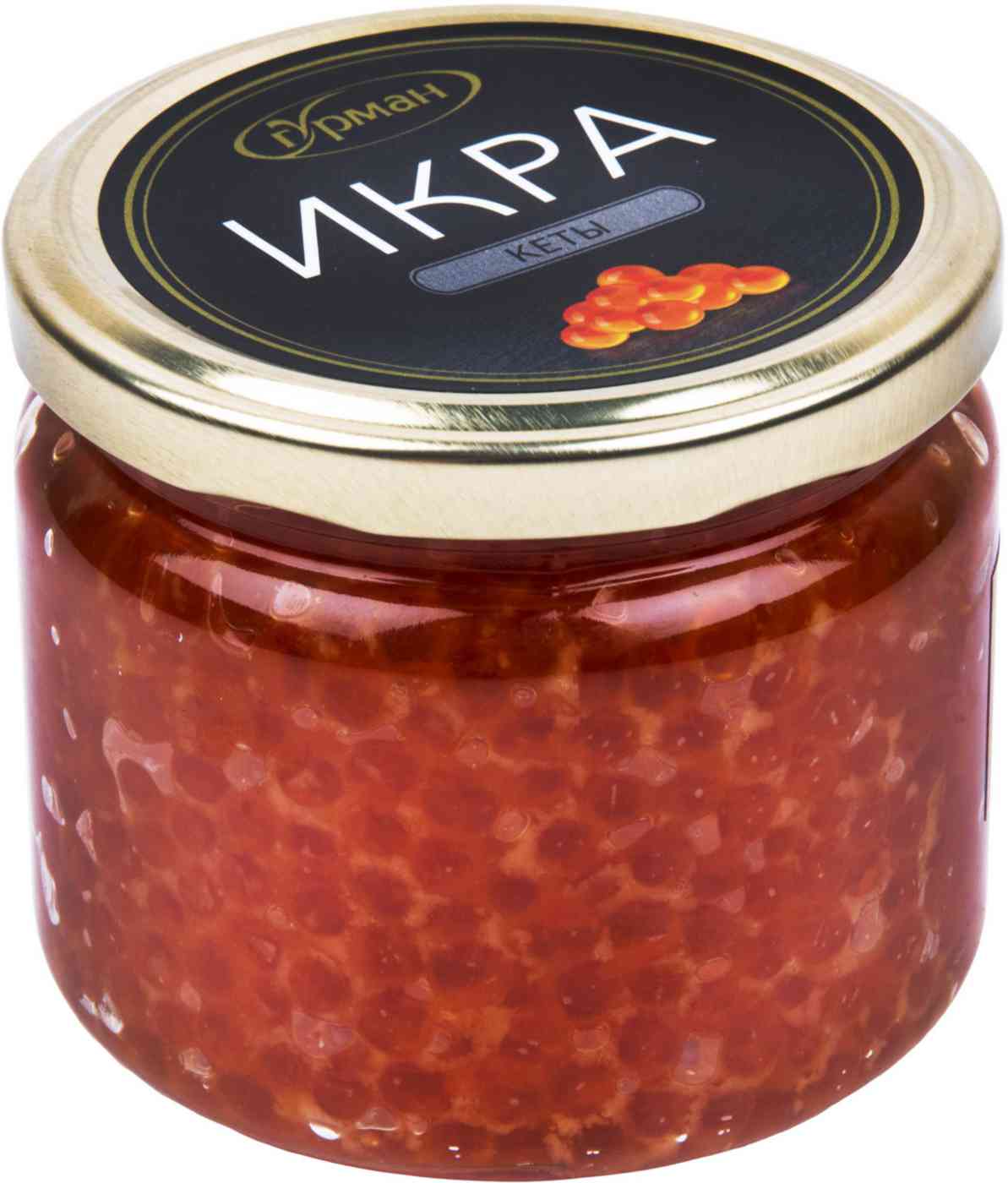 

Икра кеты зернистая соленая Гурман 320 г