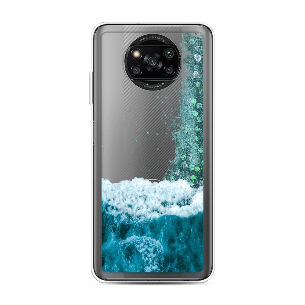 

Жидкий чехол с блестками "Морская пучина" на Xiaomi Poco X3 Pro, 310695-1