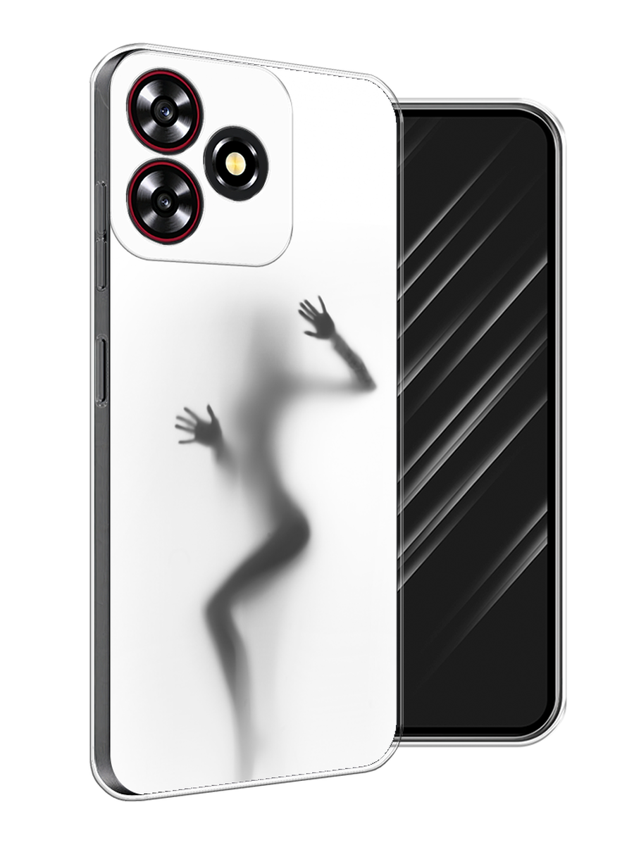 

Чехол Awog на ZTE Blade A73 4G "Девушка в душе", Серый;белый;черный, 136450-1
