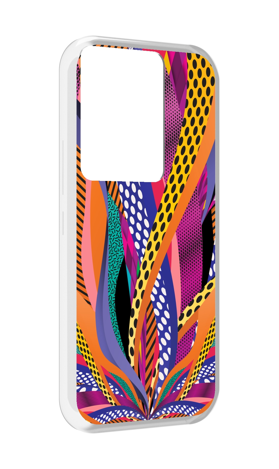 

Чехол MyPads разноцветные щупальца для Itel Vision 3 Plus / Itel P38 Pro, Прозрачный, Tocco