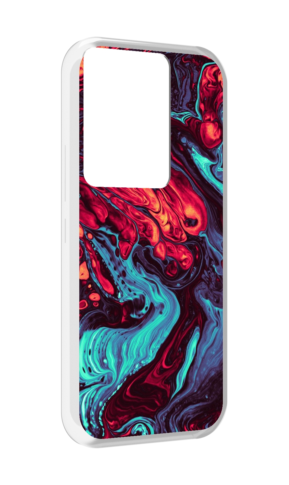 

Чехол MyPads разбавленная краска для Itel Vision 3 Plus / Itel P38 Pro, Прозрачный, Tocco