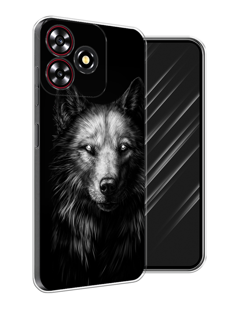 

Чехол Awog на ZTE Blade A73 4G "Волк черно белый", 136450-1
