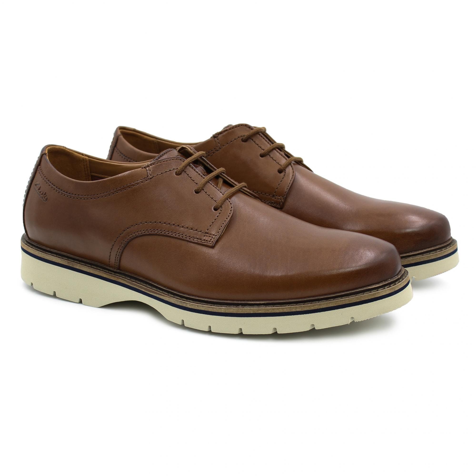 

Полуботинки мужские Clarks Bayhill Plain 26153175 коричневые 40 EU, Bayhill Plain 26153175