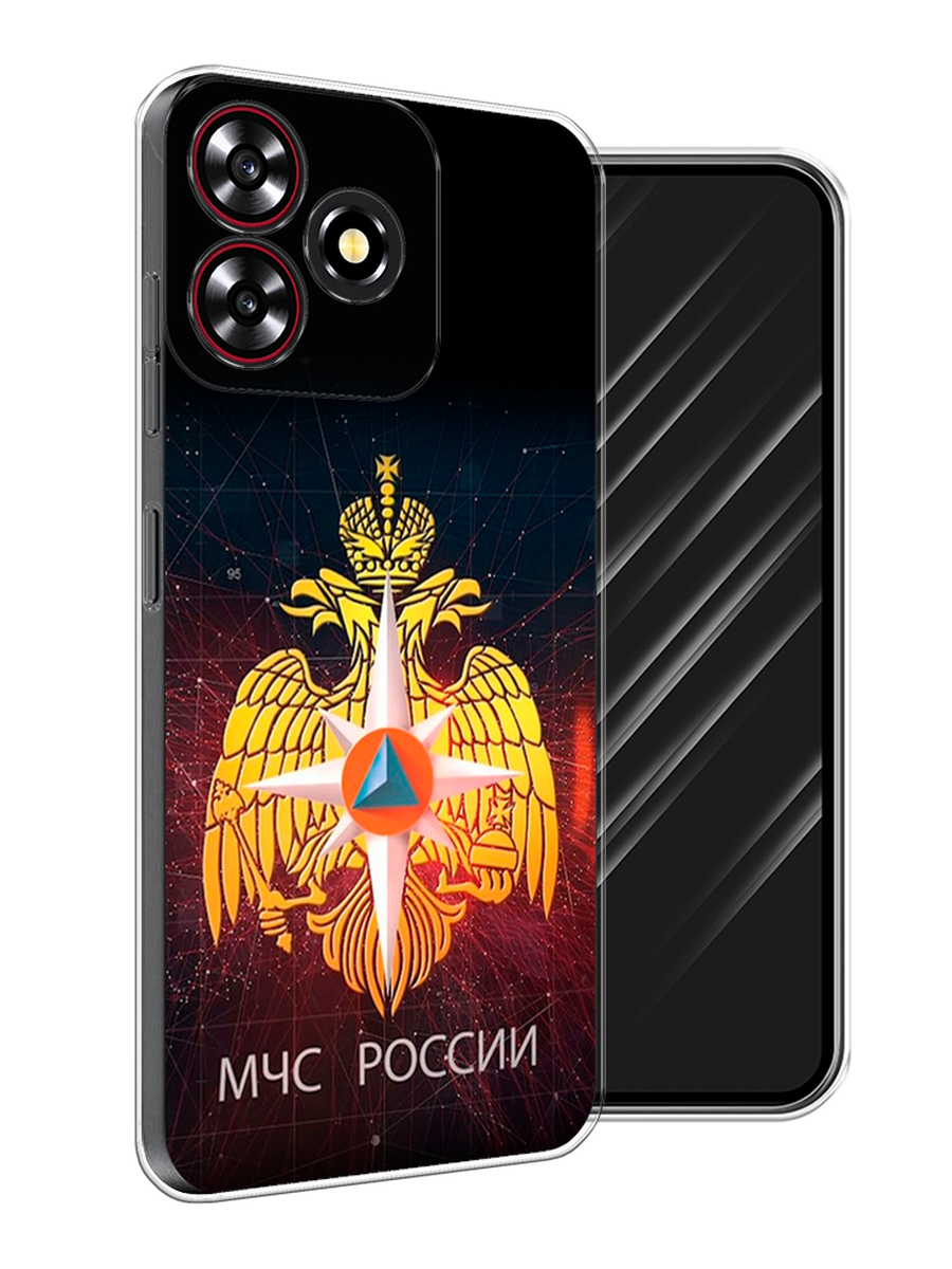 

Чехол Awog на ZTE Blade A73 4G "МЧС России", Черный;желтый;красный, 136450-1