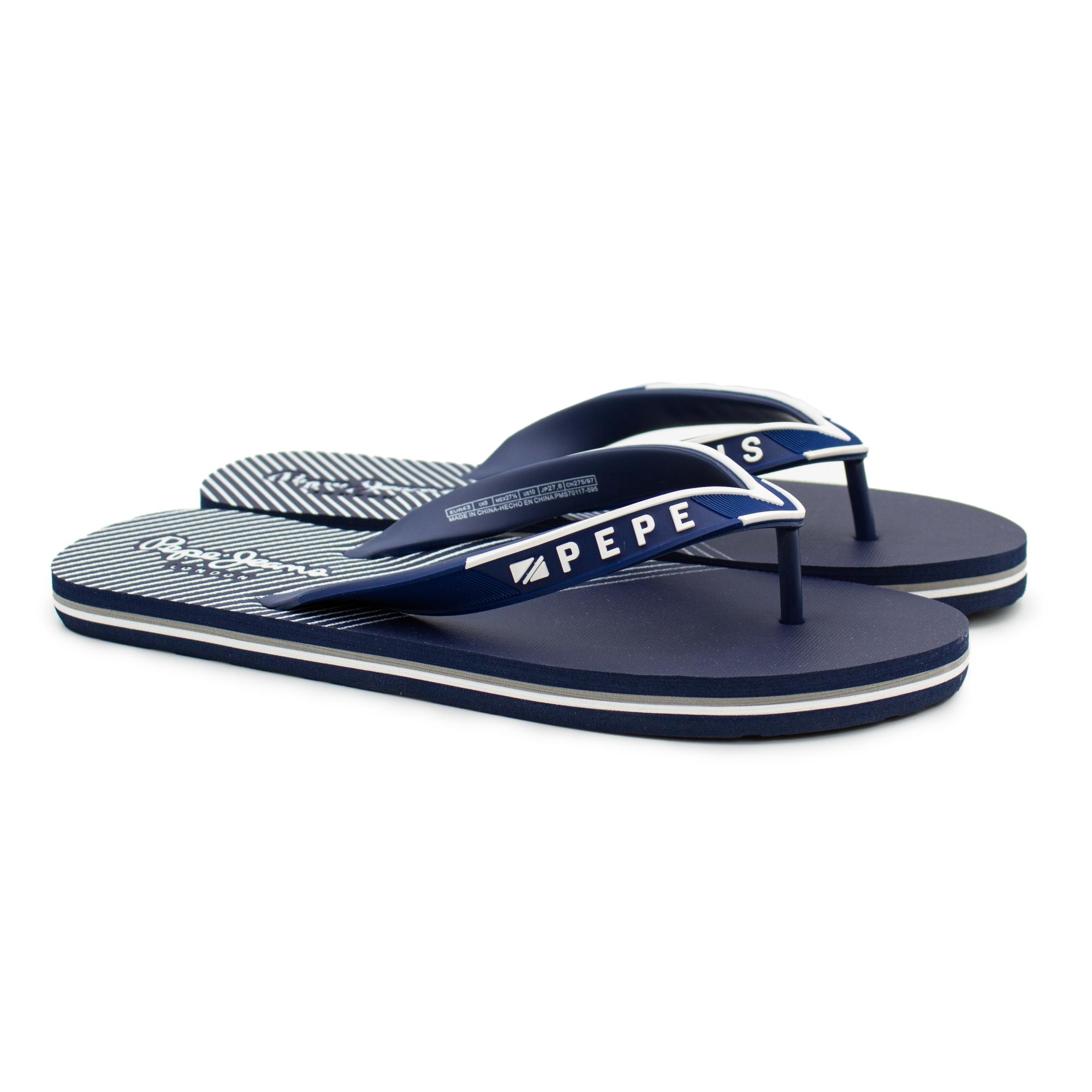 

Вьетнамки мужские Pepe Jeans London POOL PMS70117 синие 42 EU, POOL PMS70117