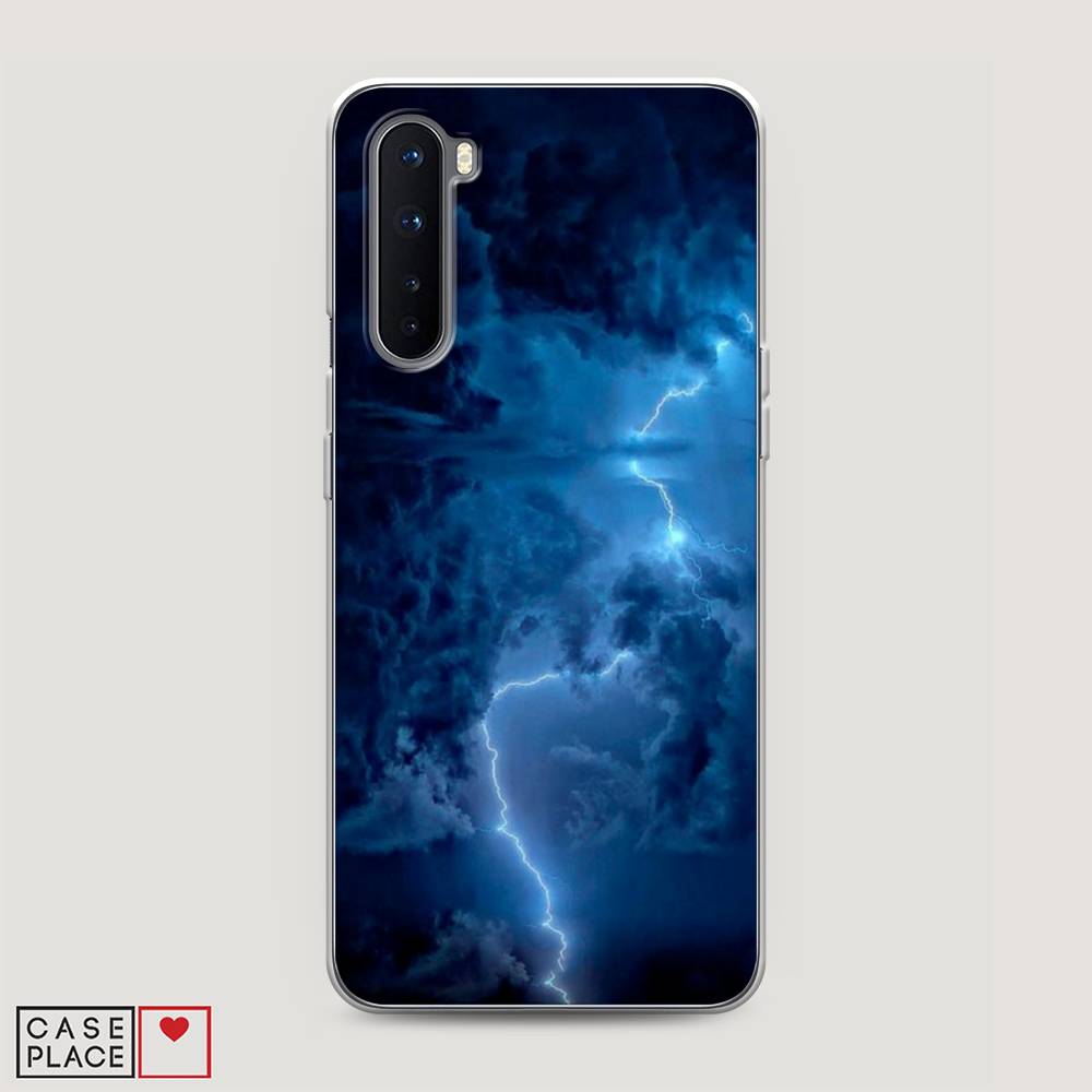 

Чехол Awog на OnePlus Nord / ВанПлас Nord "Молния", Синий, 151350-4