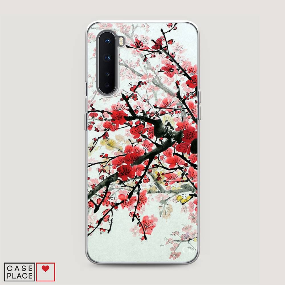 

Чехол Awog на OnePlus Nord / ВанПлас Nord "Сакура", Розовый;черный, 151350-4