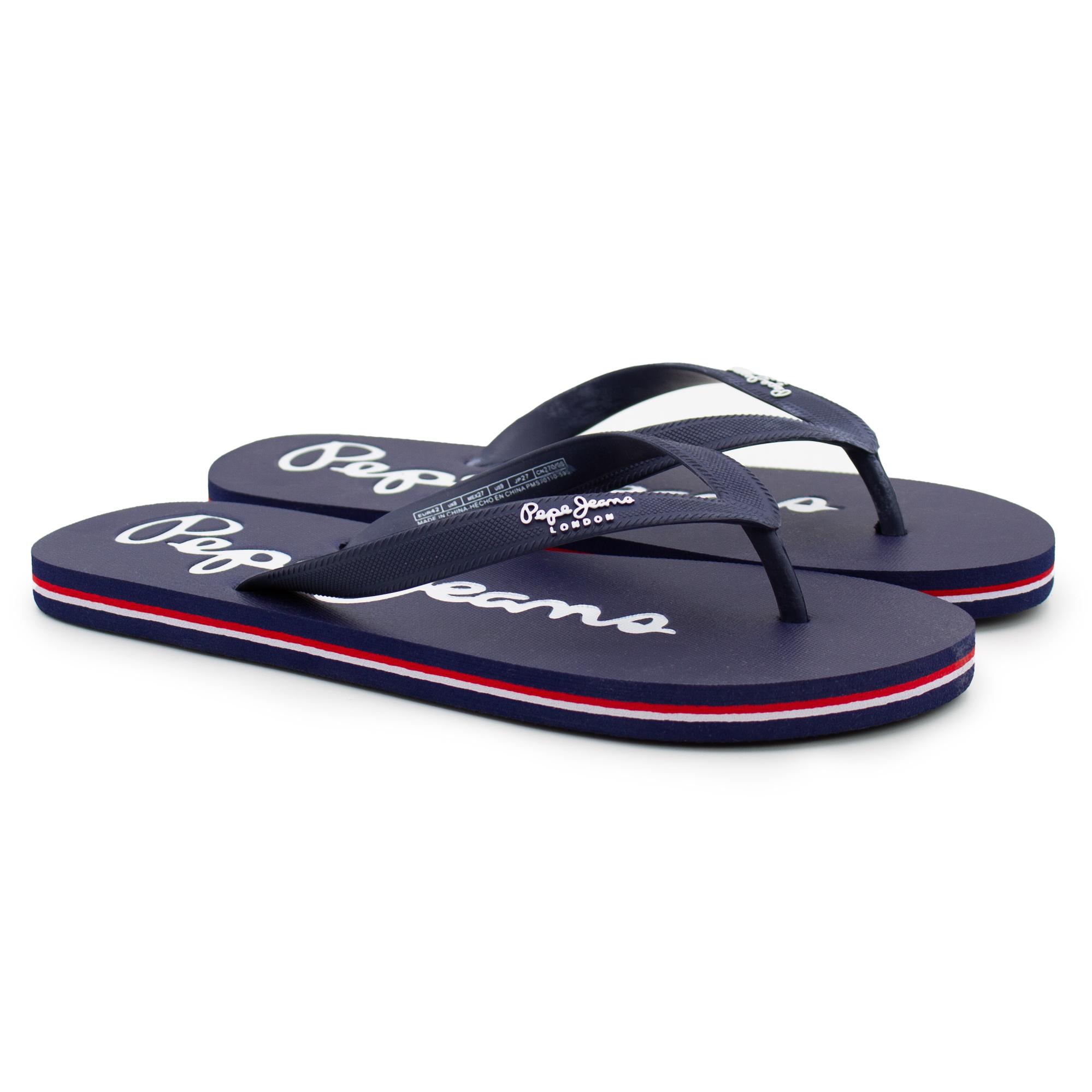 

Вьетнамки мужские Pepe Jeans London BAY BEACH BRAND M PMS70110 синие 42 EU, BAY BEACH BRAND M PMS70110