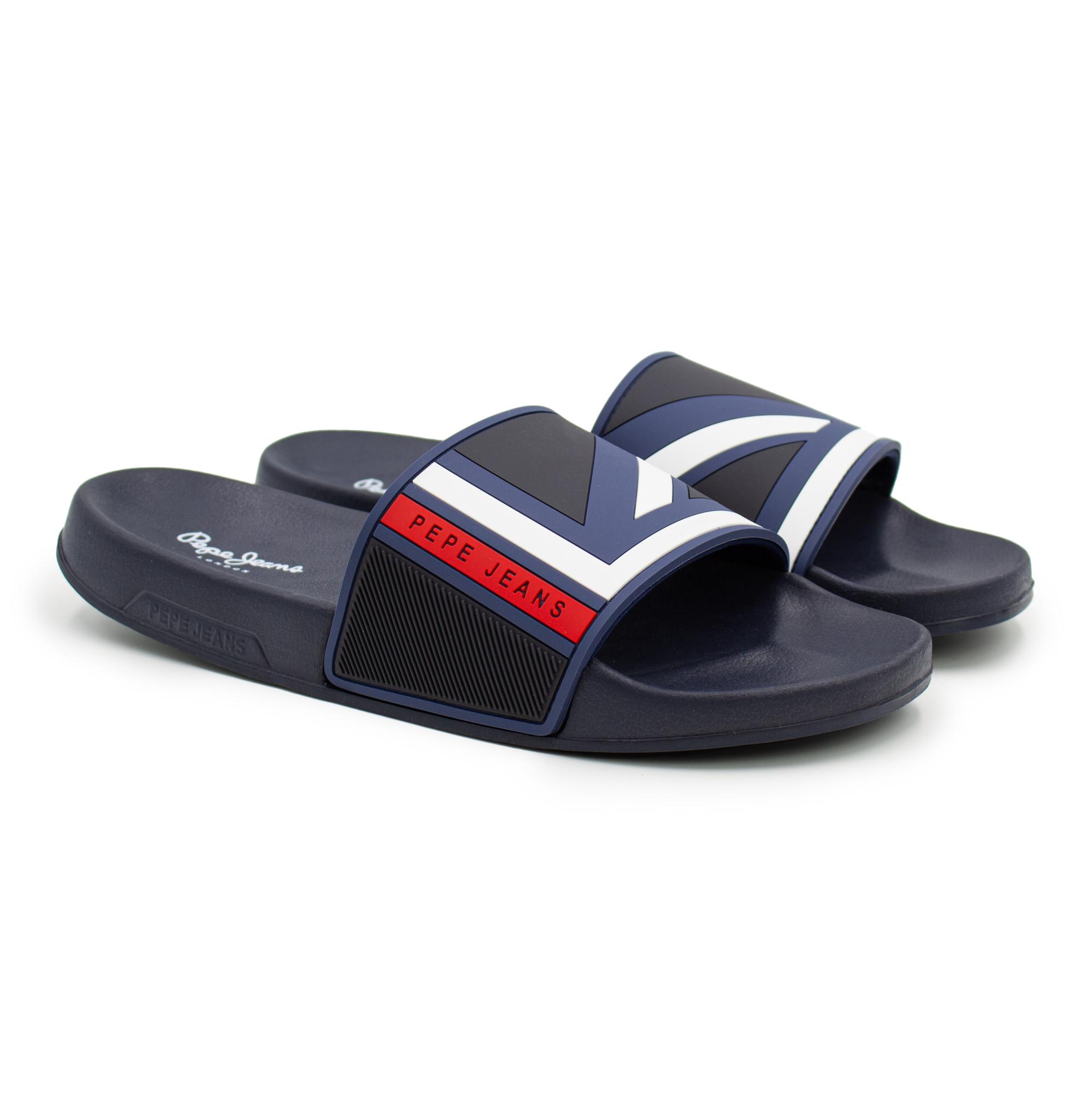 

Шлепанцы мужские Pepe Jeans London SLIDER FLAG PMS70107 синие 41 EU, SLIDER FLAG PMS70107