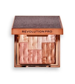 фото Хайлайтер и бронзер revolution pro goddess glow shimmer brick, afterglow