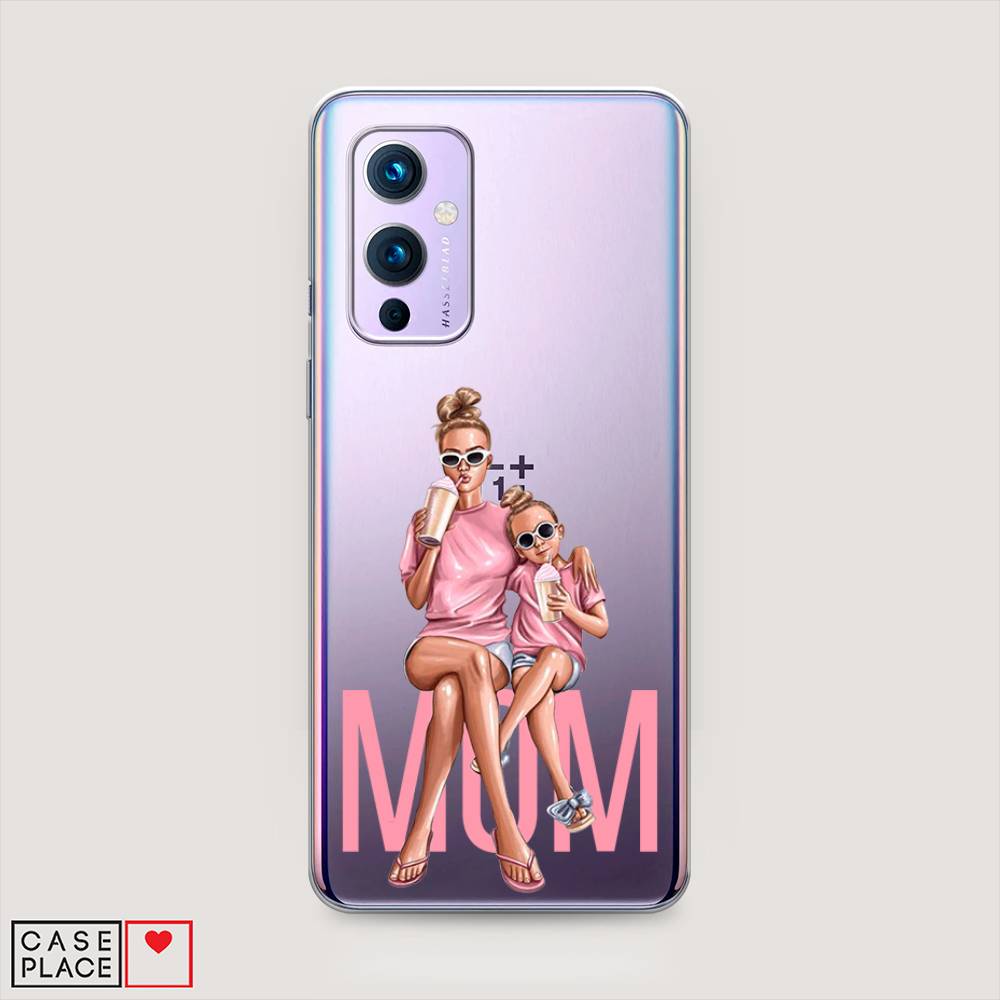 

Чехол Awog на OnePlus 9 (LE2113) / ВанПлас 9 (LE2113) "Lovely mom", Синий;бежевый;розовый, 151450-7