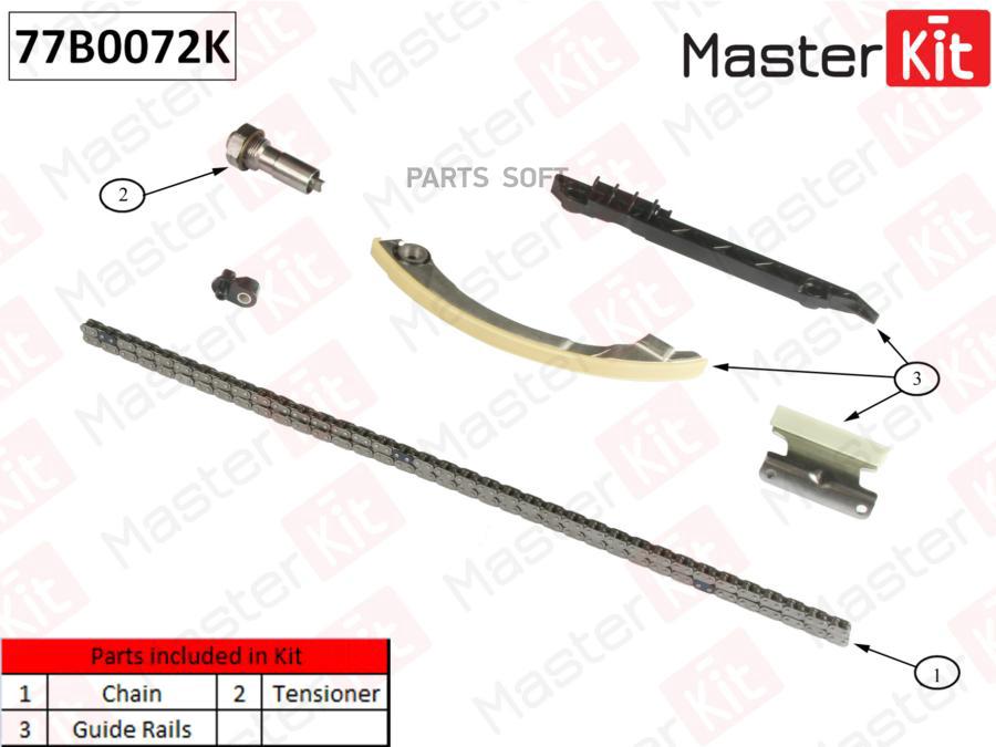 

Комплект Цепи Грм (Без Звездочек) Master Kit 77B0072K