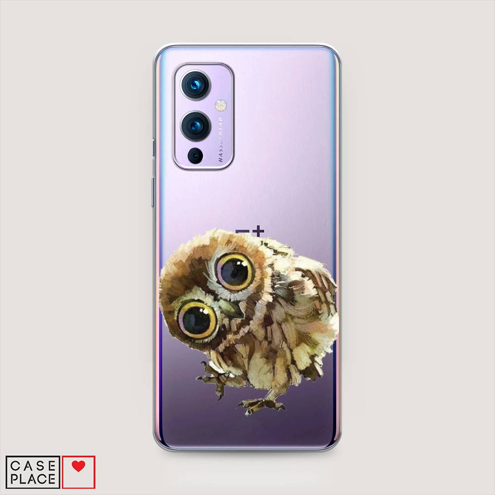 

Чехол Awog на OnePlus 9 (LE2113) / ВанПлас 9 (LE2113) "Любопытный совенок", Коричневый;белый;прозрачный, 151450-1