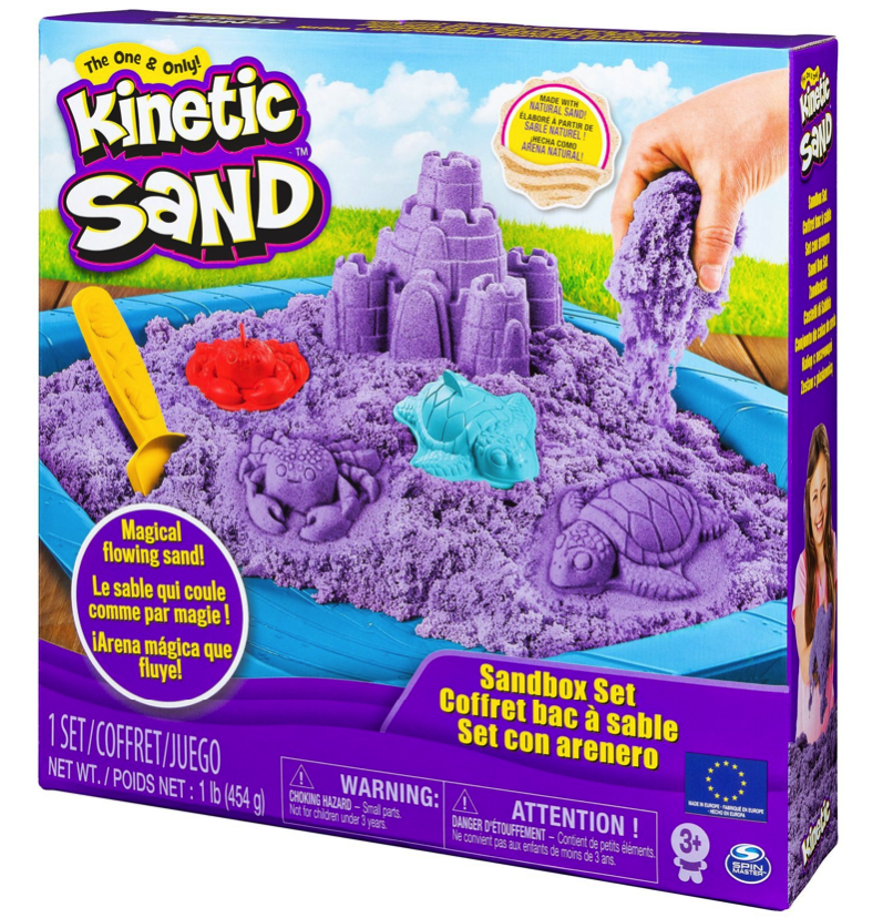 Кинетический и космический песок Kinetic sand Песочница с формочками, фиолетовый 6028092