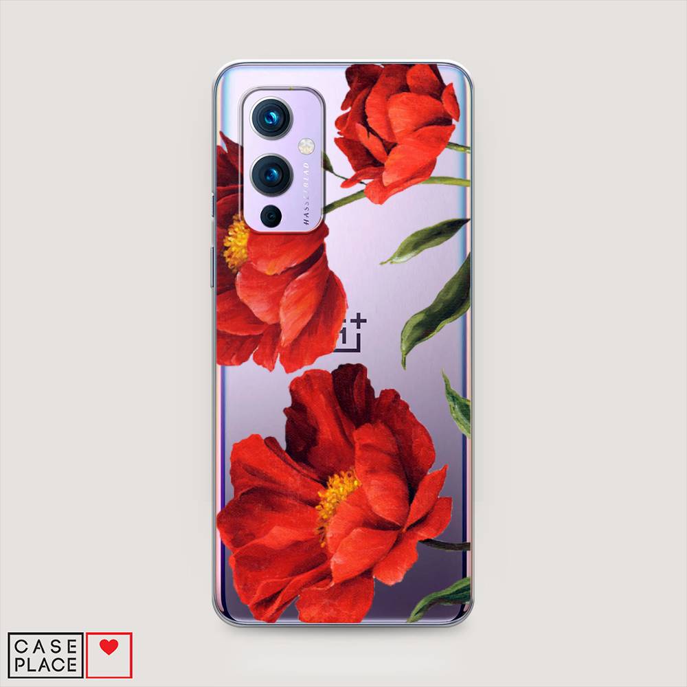 

Чехол Awog на OnePlus 9 (LE2113) / ВанПлас 9 (LE2113) "Красные маки", Красный, 151450-8