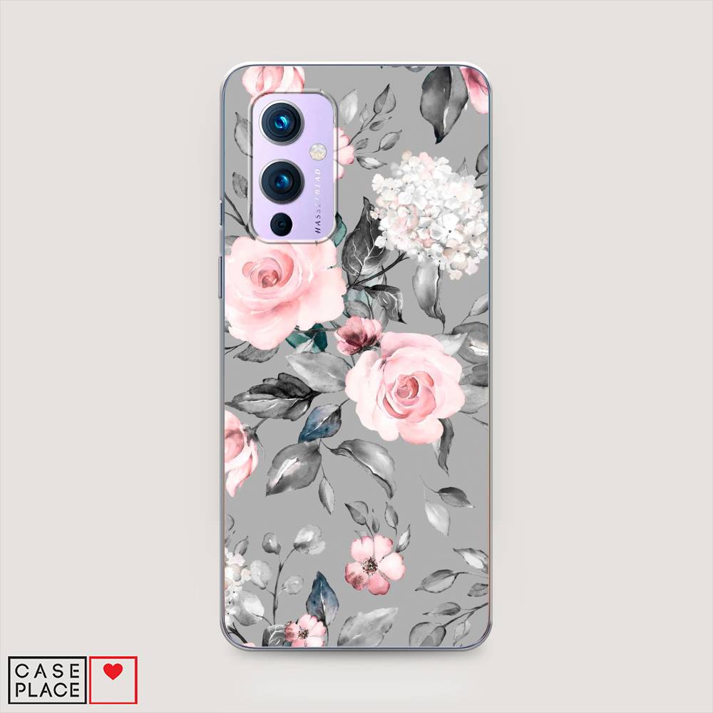 

Чехол Awog "Розы на сером" для OnePlus 9 (LE2113), 151450-8
