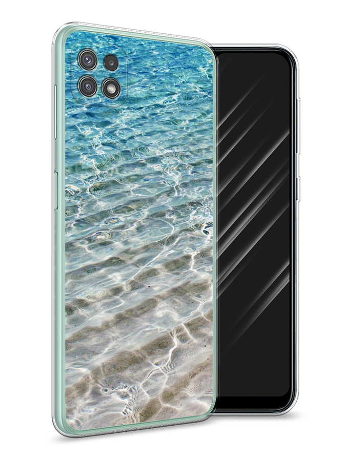 

Чехол Awog на Samsung Galaxy A22s 5G / Самсунг A22s 5G "Волны 10", Голубой, 2104250-4