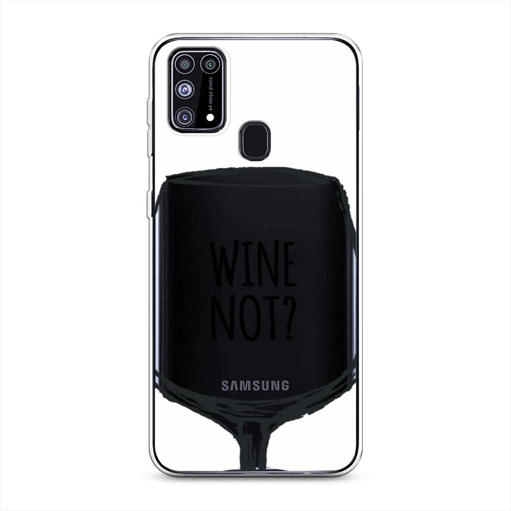 

Чехол на Samsung Galaxy M31 "Wine not white", Белый, 2100750-6