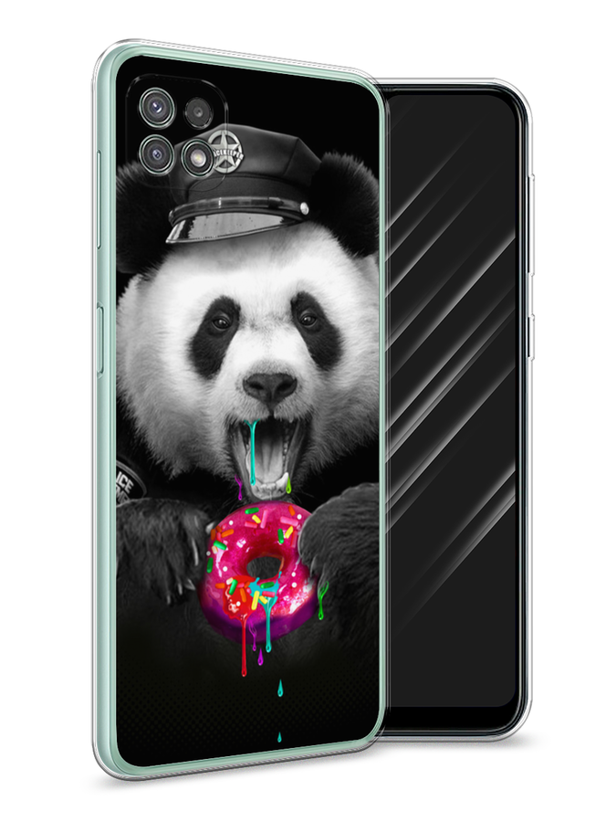 

Чехол Awog на Samsung Galaxy A22s 5G / Самсунг A22s 5G "Панда police", Черный;белый;розовый, 2104250-2