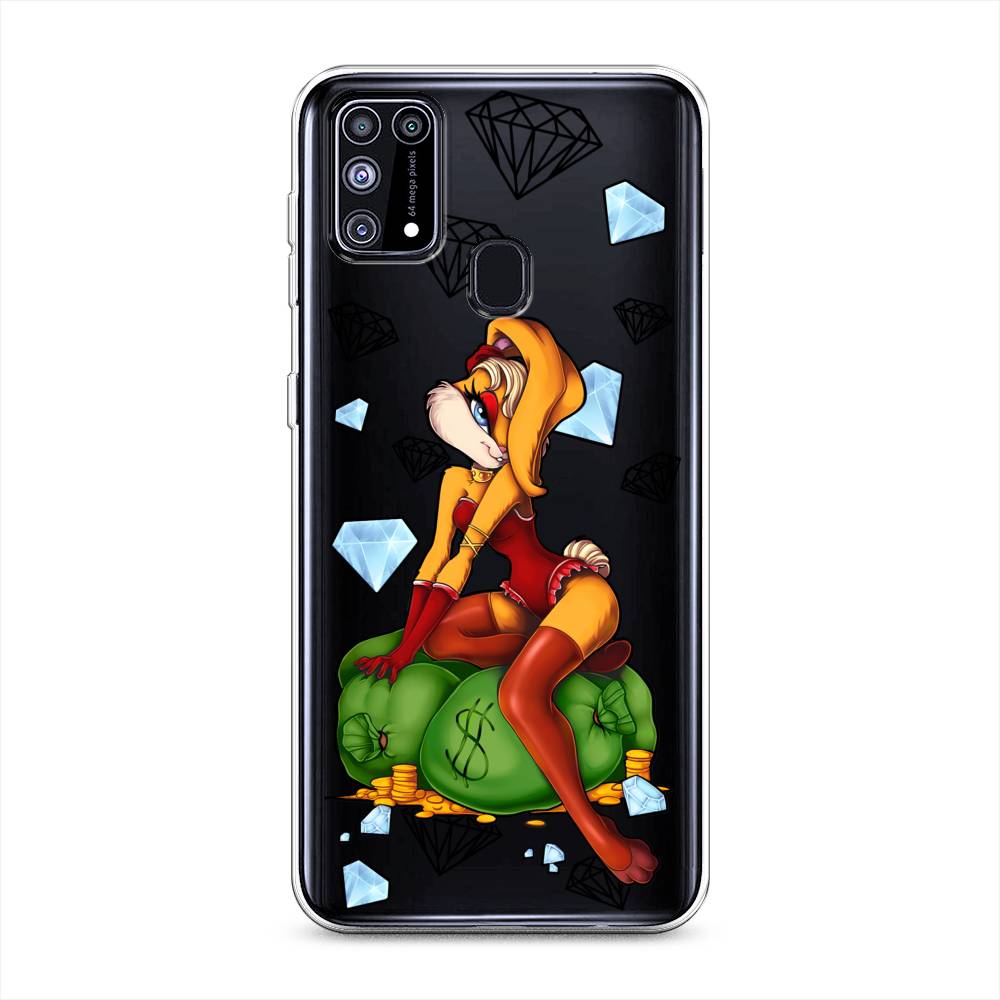 

Чехол на Samsung Galaxy M31 "Лола Банни с бриллиантами", Красный;оранжевый;зеленый, 2100750-6