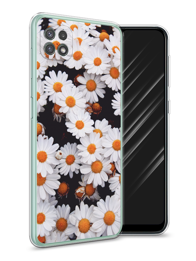 

Чехол Awog на Samsung Galaxy A22s 5G / Самсунг A22s 5G "Ромашковое поле", Белый, 2104250-4