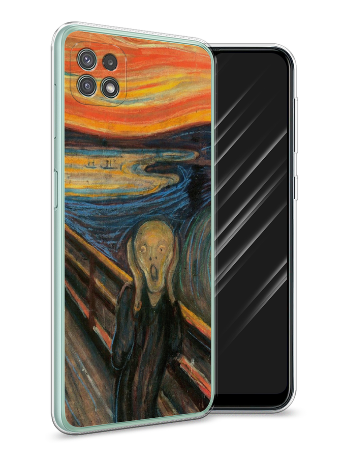 

Чехол Awog на Samsung Galaxy A22s 5G / Самсунг A22s 5G "Крик", Оранжевый;синий;серый, 2104250-9
