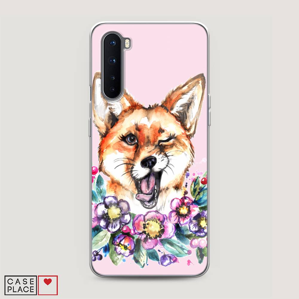 

Чехол Awog на OnePlus Nord / ВанПлас Nord "Подмигивающая лиса", Оранжевый, 151350-10
