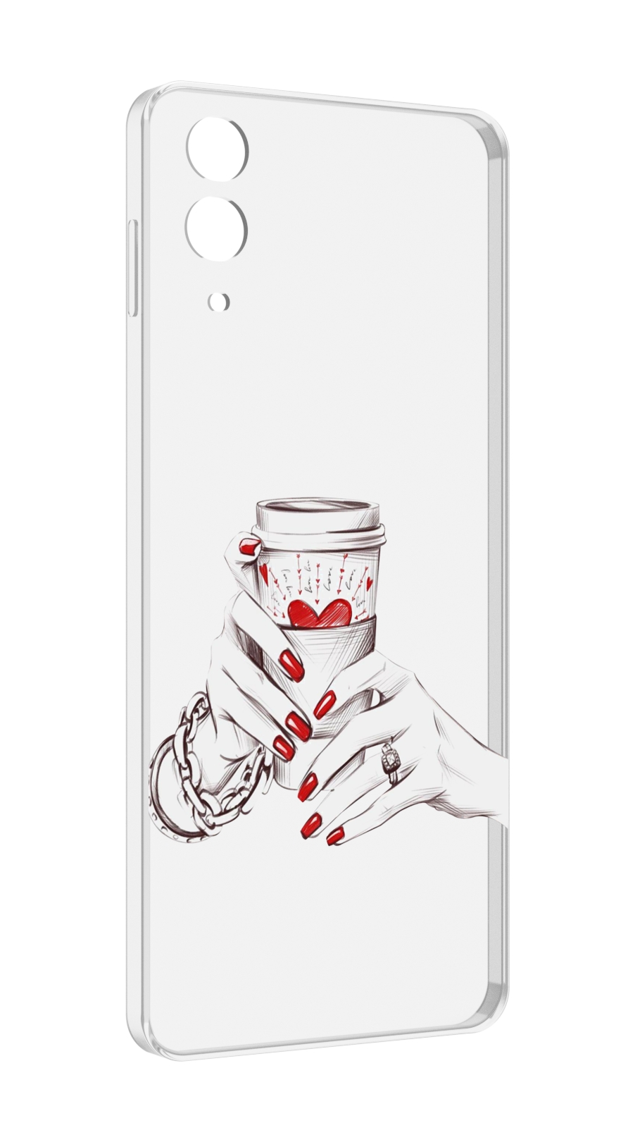 

Чехол MyPads Любовный-стакан для Samsung Galaxy Z Flip 4 (SM-F721), Прозрачный, Tocco