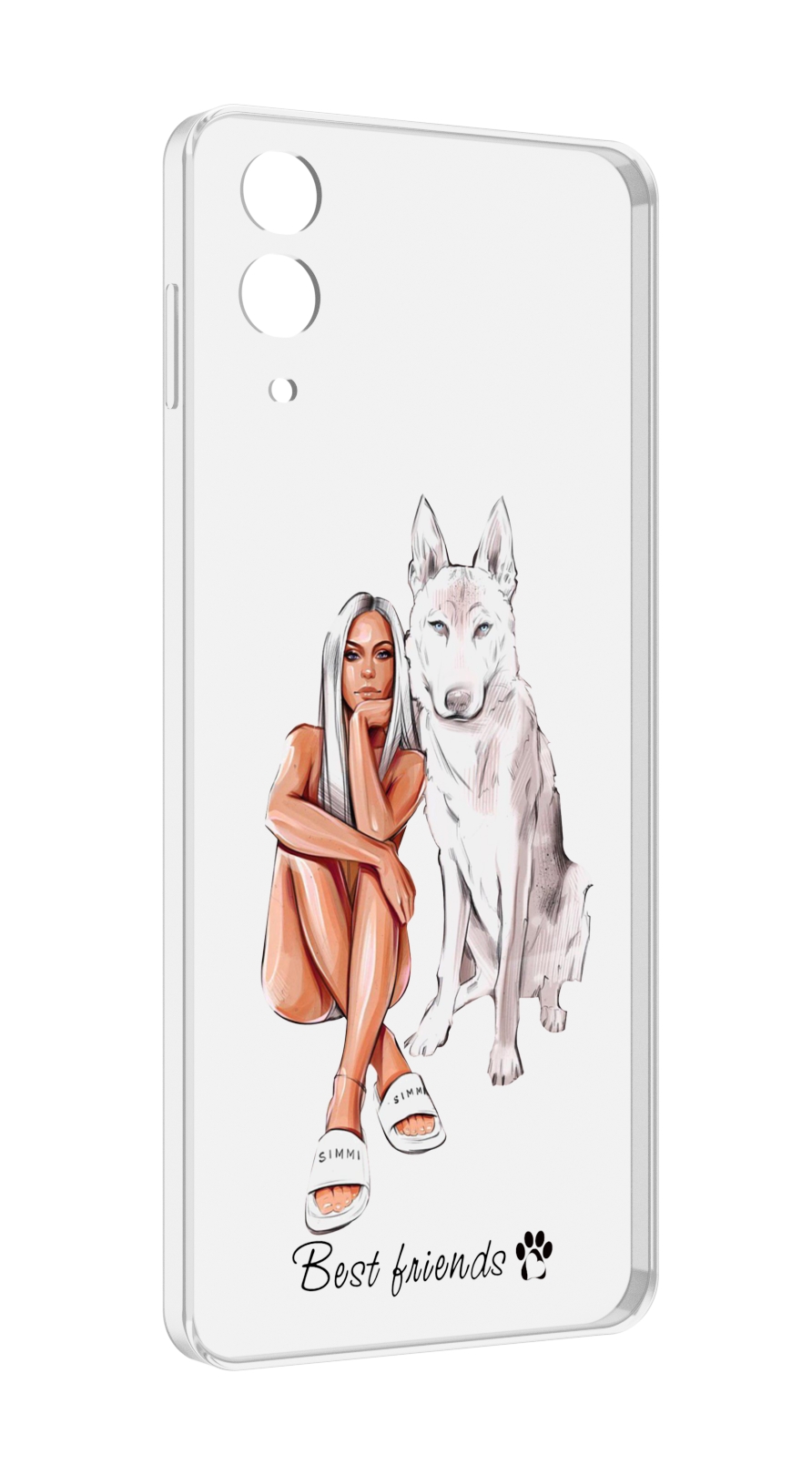 

Чехол MyPads Лучшие-друзья для Samsung Galaxy Z Flip 4 (SM-F721), Прозрачный, Tocco
