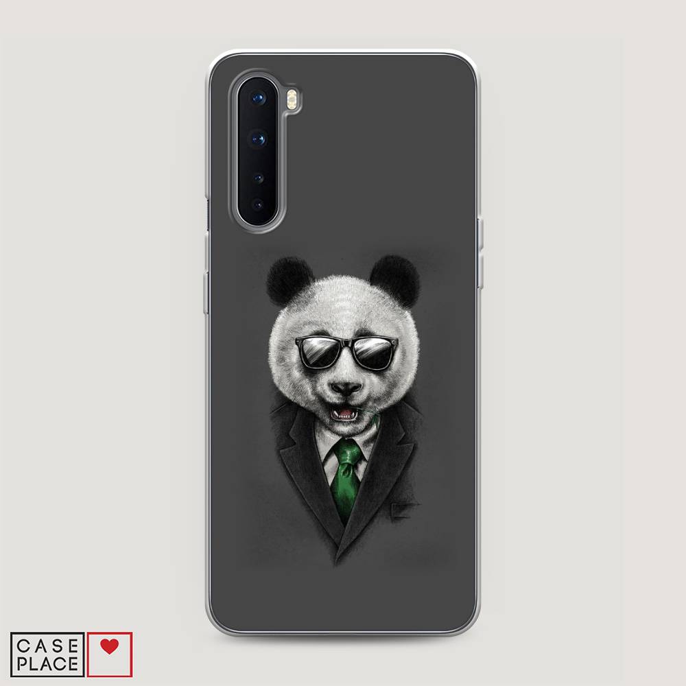

Чехол Awog на OnePlus Nord / ВанПлас Nord "Деловая панда", Серый;зеленый, 151350-10