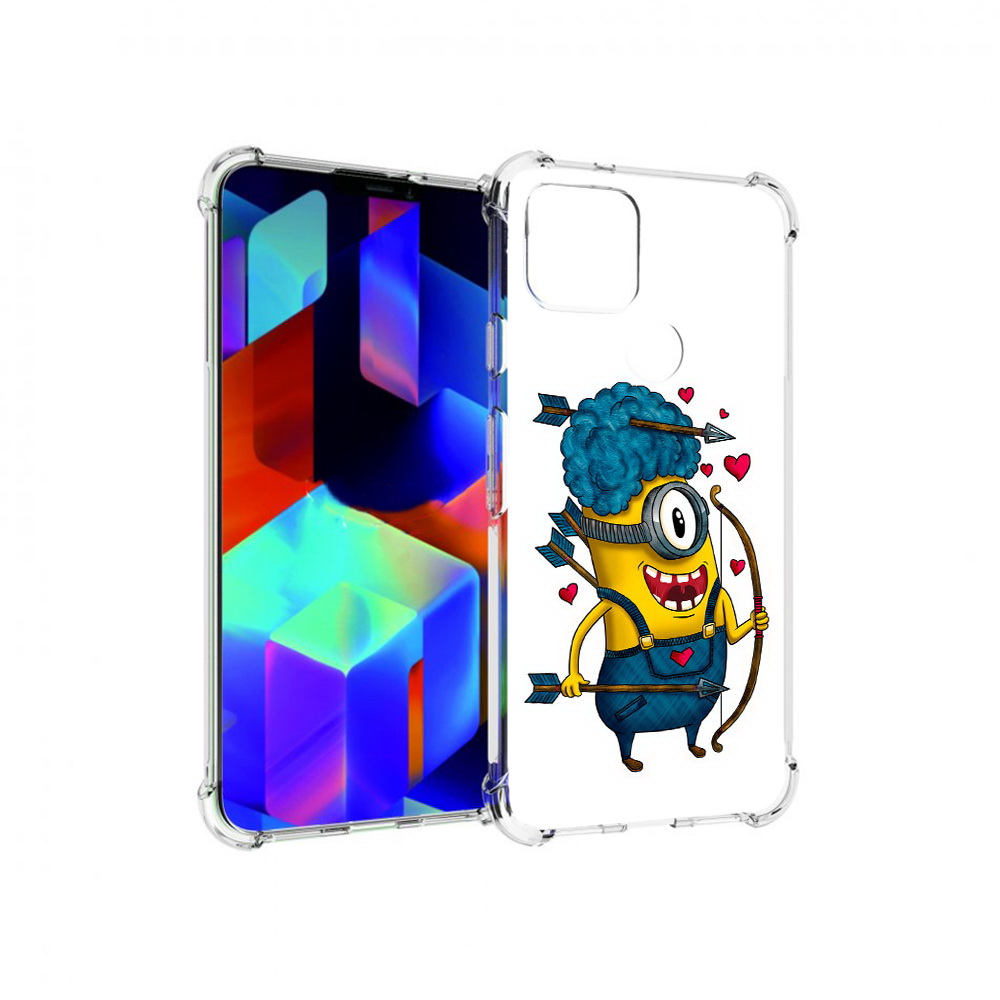 

Чехол MyPads Tocco для Google Pixel 5 Миньон купидон, Прозрачный, Tocco