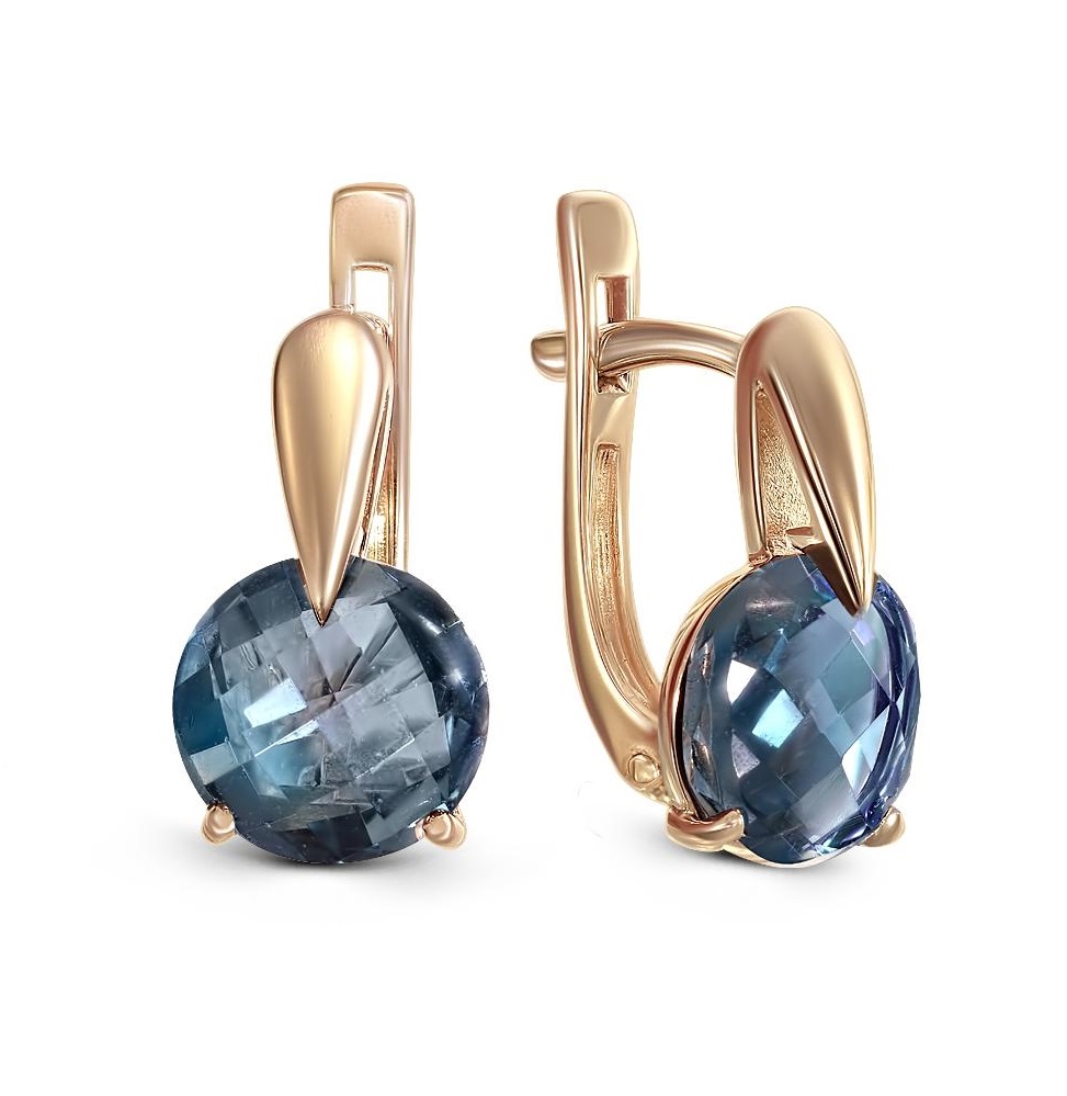 

Серьги из красного золота с топазом NEWGOLD 10200020711tl, 10200020711tl