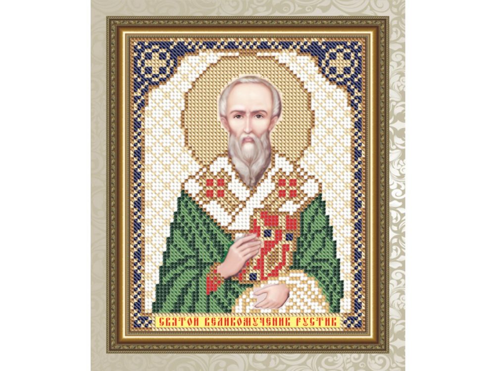 

Рисунок на ткани «Святой Великомученик Рустик»