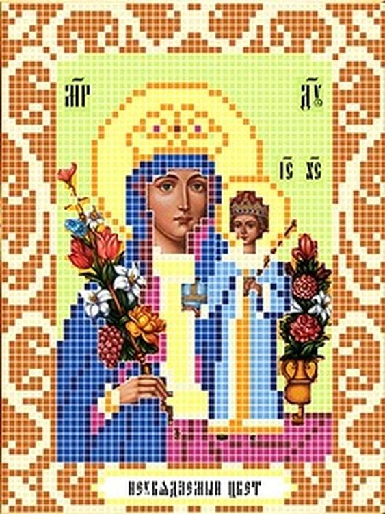 

Рисунок на ткани «Богородица Неувядаемый цвет»