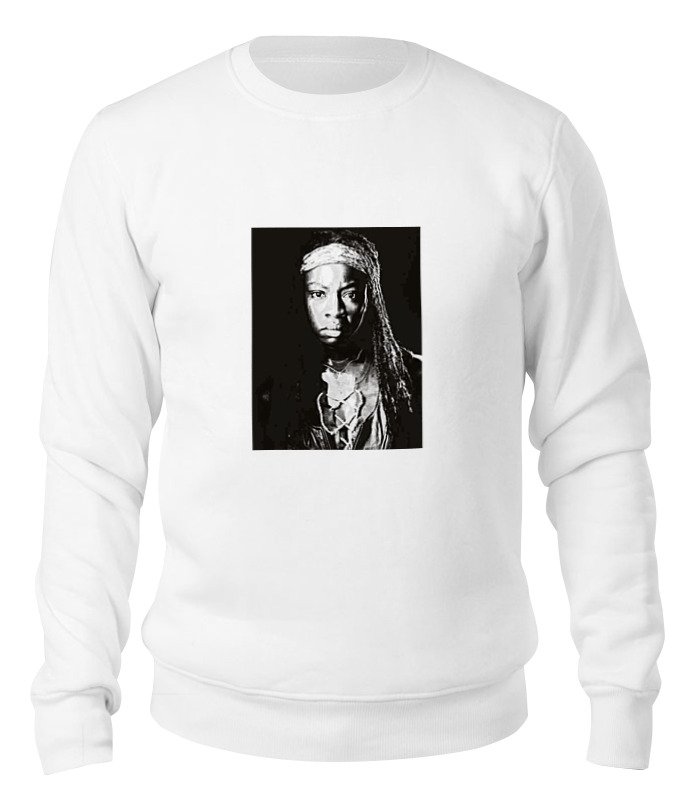 

Свитшот унисекс Printio The walking dead michonne белый XS, The walking dead michonne