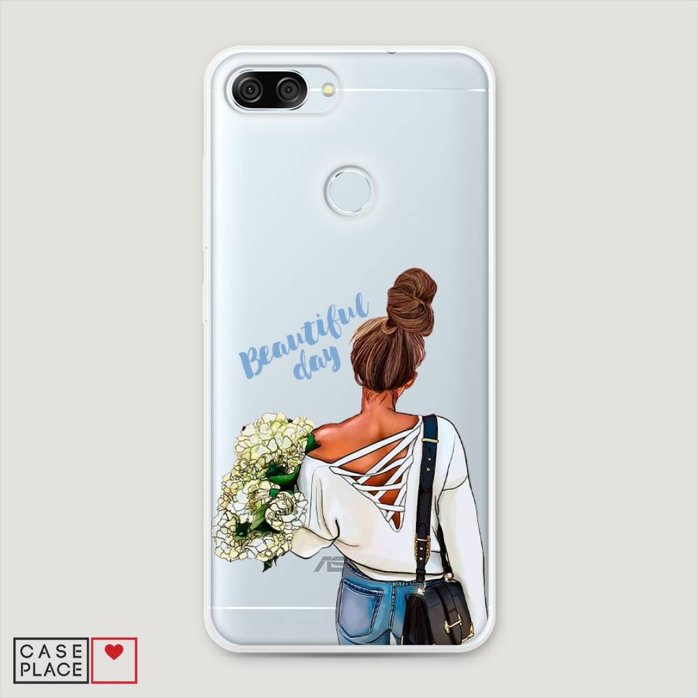 фото Чехол awog "beautiful day vector" для asus zenfone max plus m1 zb570tl