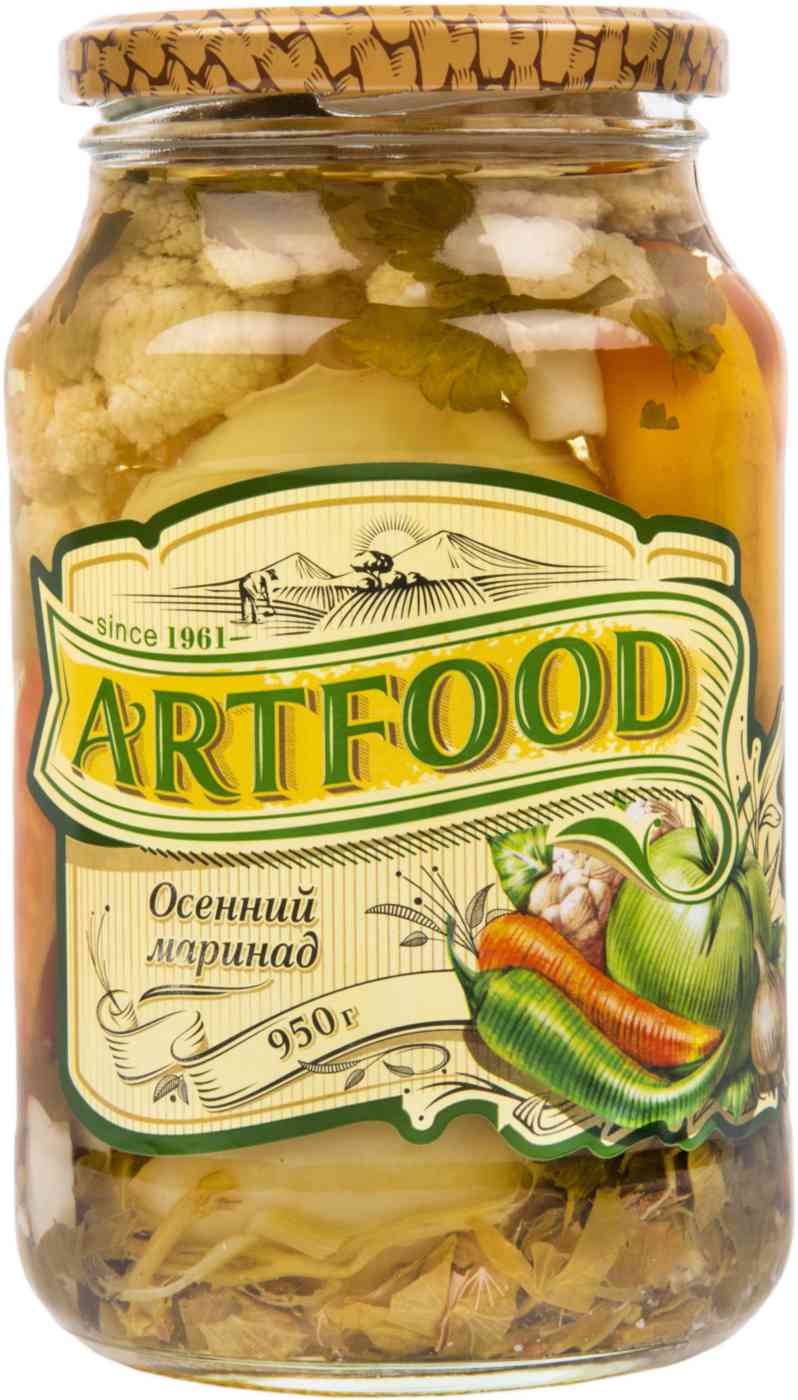 Овощи Artfood Осенний маринад стерилизованные 950 г