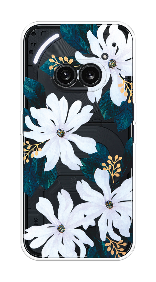 

Чехол на Nothing Phone 2a "Delilah Flower", Зеленый;белый, 3300350-1