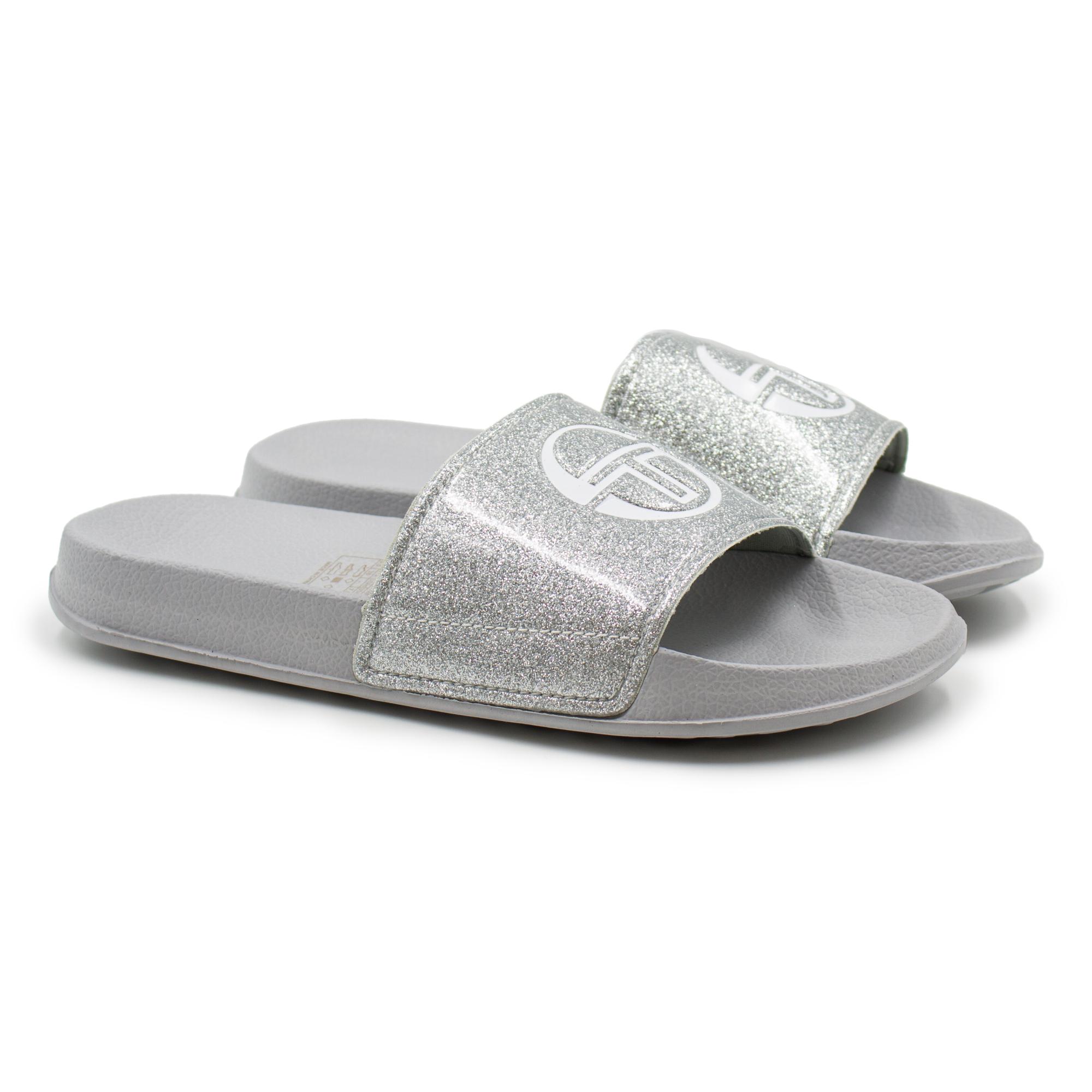 

Шлепанцы женские Sergio Tacchini REMIX GLITTER STW219006 серые 37 EU, REMIX GLITTER STW219006