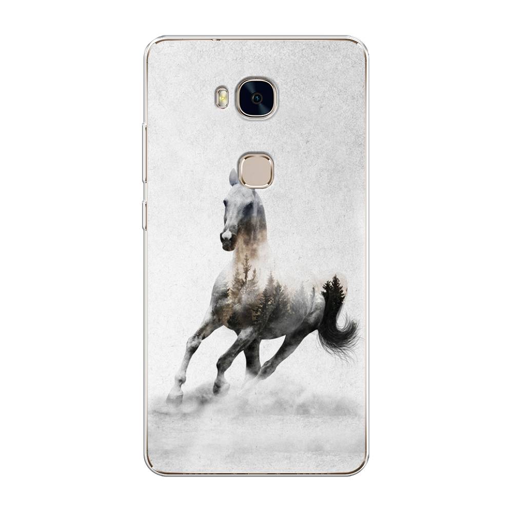 

Чехол Awog на Honor 5X "Лошадь лес", Разноцветный, 60550-2