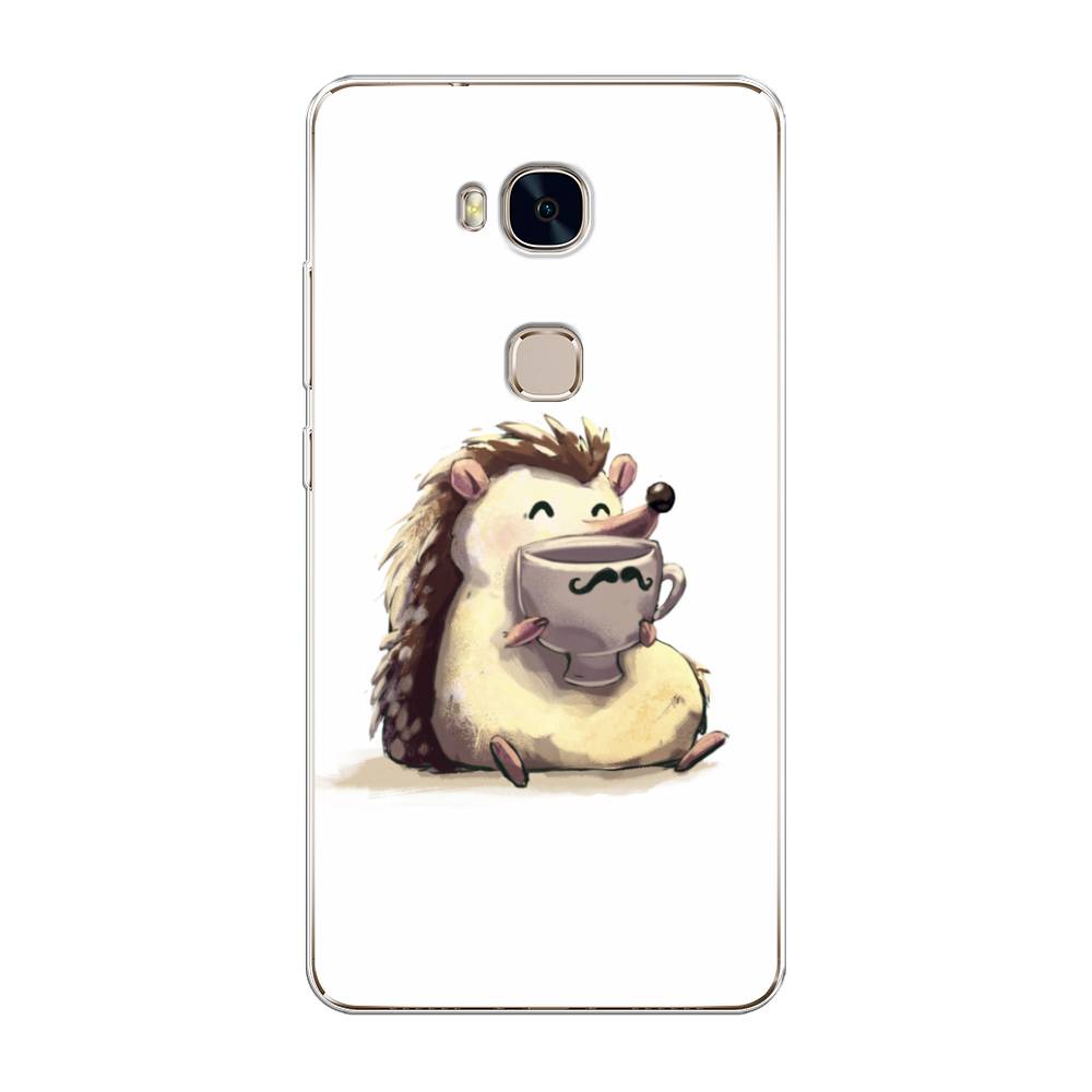 

Чехол Awog на Honor 5X "Еж кофеман", Разноцветный, 60550-10