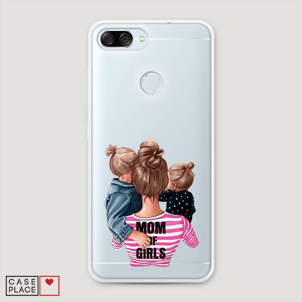 фото Чехол awog "mom of girls" для asus zenfone max plus m1 zb570tl