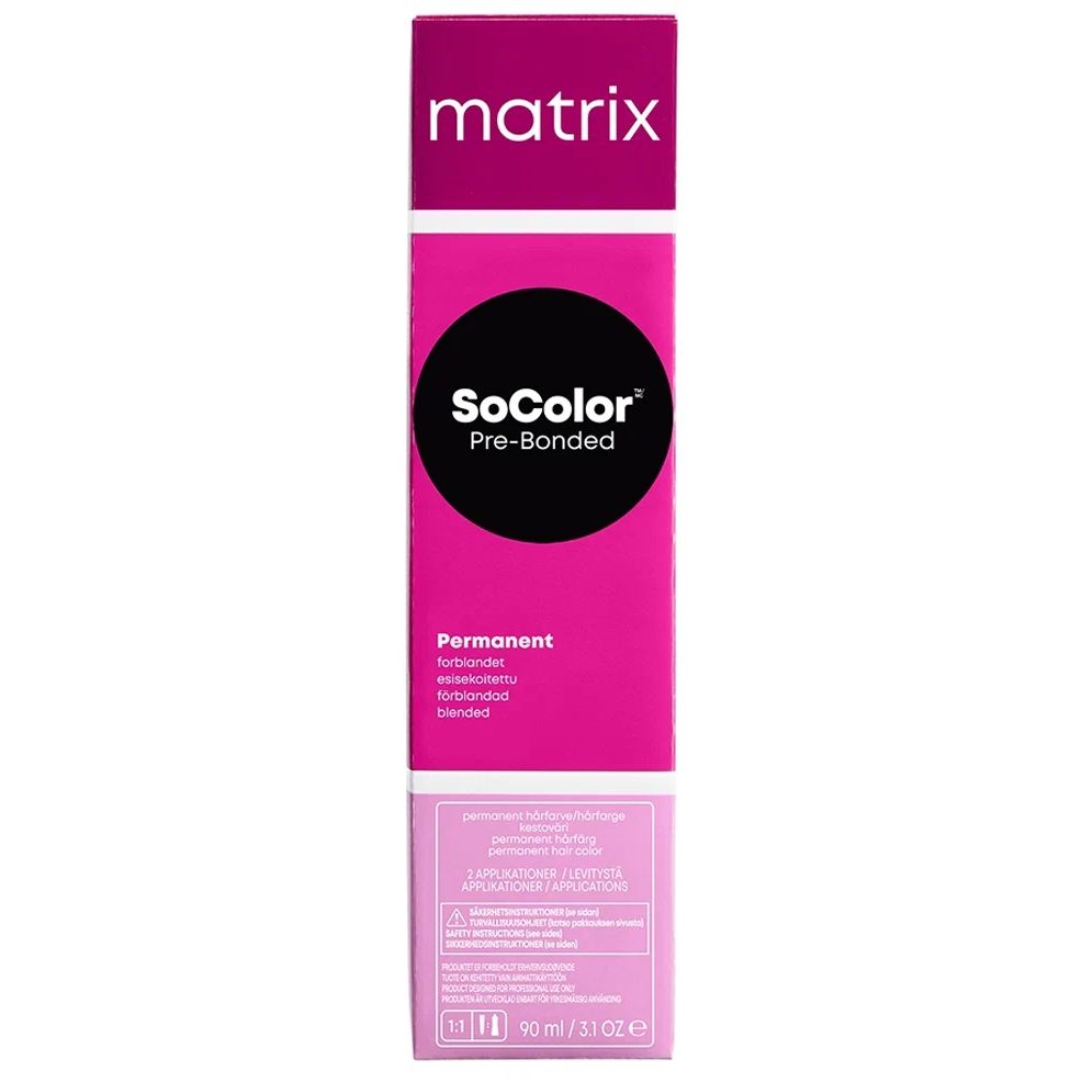 Краска для волос Matrix Coloring Hair SoColor Pre-Bonded 1А, 1.1 перманентная с бондером