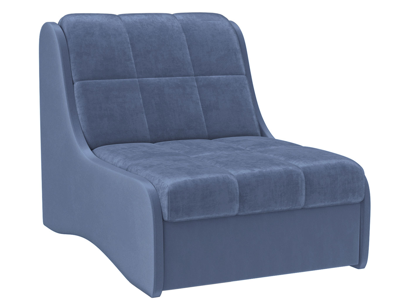 Кресло-кровать Первый Мебельный Глория Голубой, велюр Независимый пружинный блок