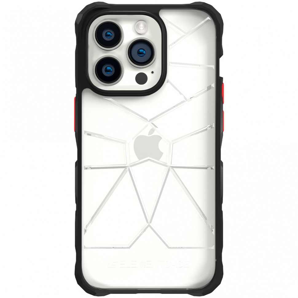 фото Чехол element case special ops для iphone 14 pro, прозрачный/черный (clear/black)