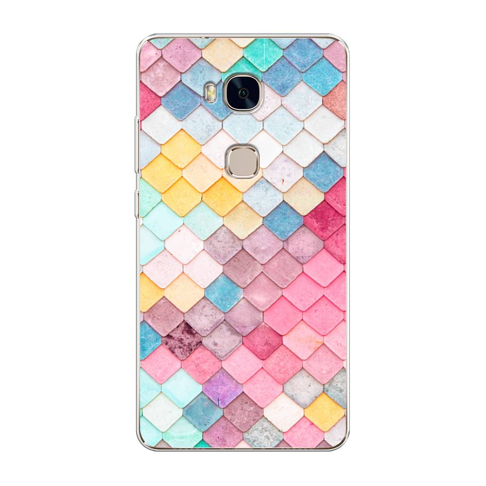 

Чехол Awog на Honor 5X "Нежные ромбики", Разноцветный, 60550-4