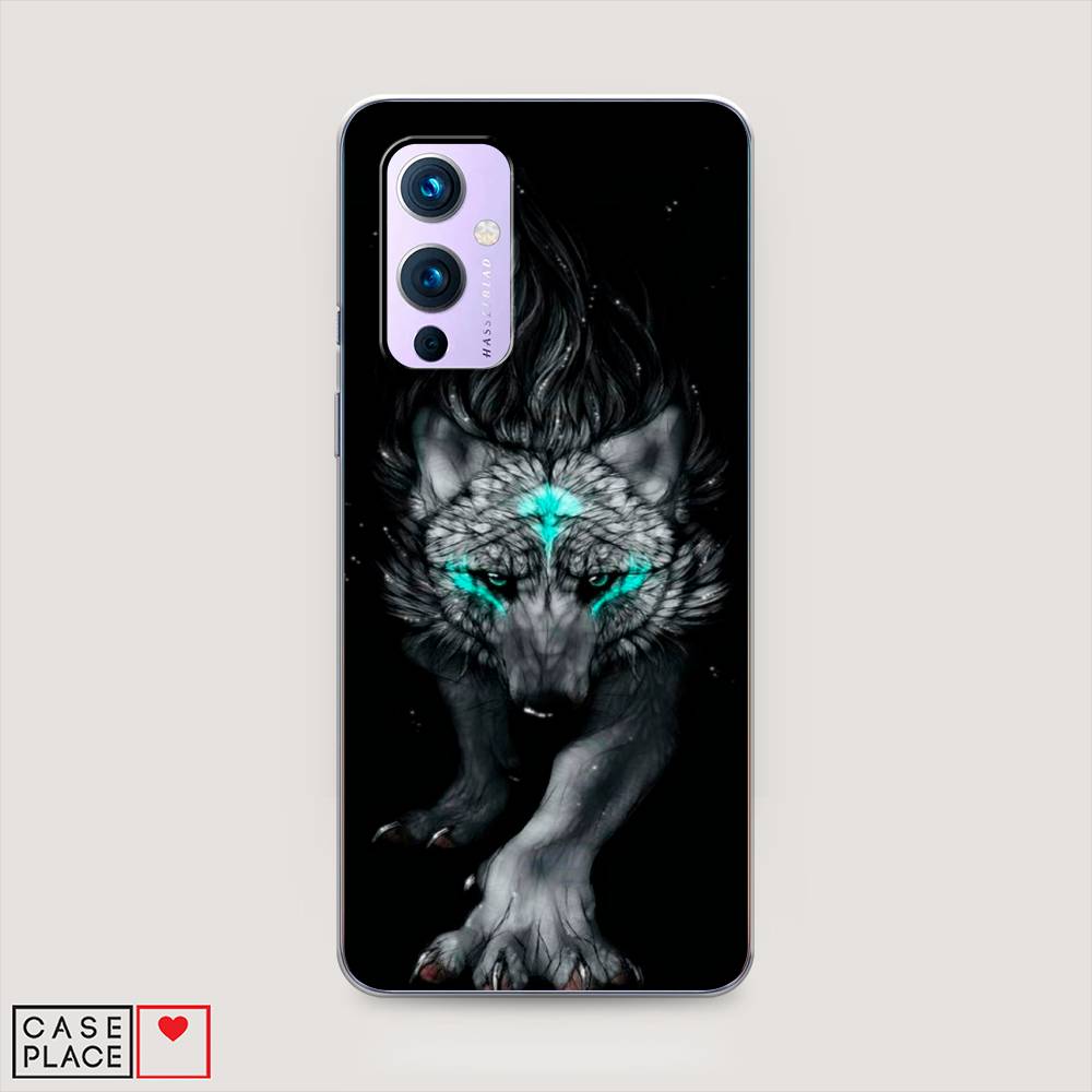 

Чехол Awog на OnePlus 9 (LE2113) / ВанПлас 9 (LE2113) "Волшебный волк", Черный;серый, 151450-2