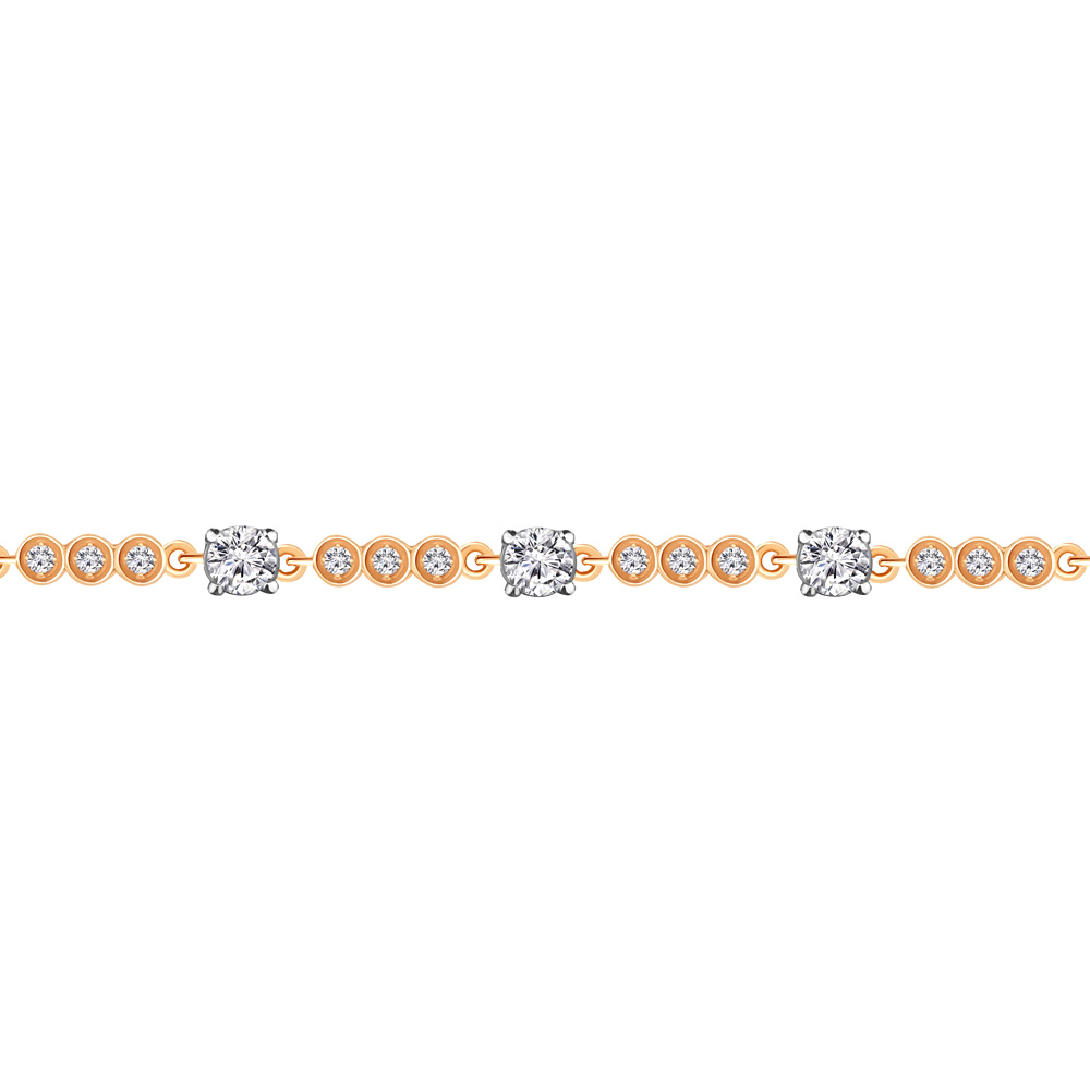 

Браслет из серебра с фианитом р.  Aquamarine 71839А_925_з, 71839А_925_з